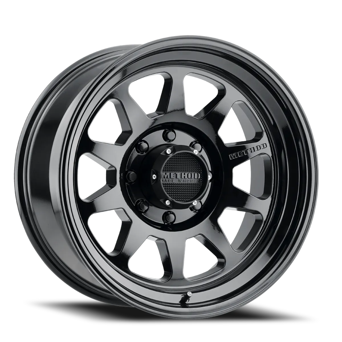 Aluminum Wheels 20x9 MR316 Bolt Pattern 8 On 180 Offset 18 Lip Size 1.77 Gloss Black GB Method product image