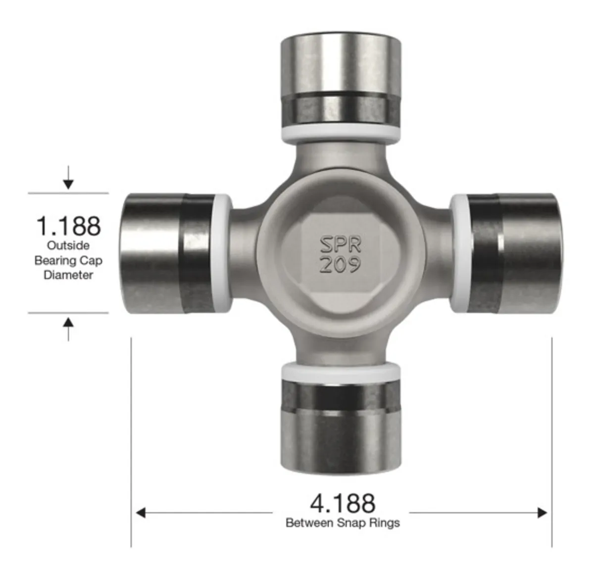 Spicer 5-1410X Universal Joint; Non-Greaseable; 1410 Series product image