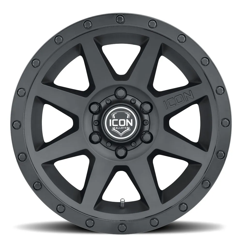ICON Alloys Rebound, Double Black, 17 x 8.5 / 6 x 135, 6mm Offset, 5" BS product image