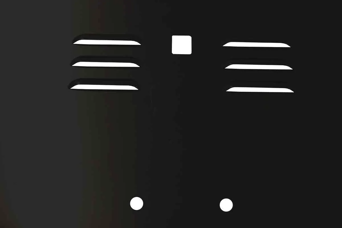199702 Wrangler Fishbone TJ Hood Louver (9702) Black Black Powder Coat product image