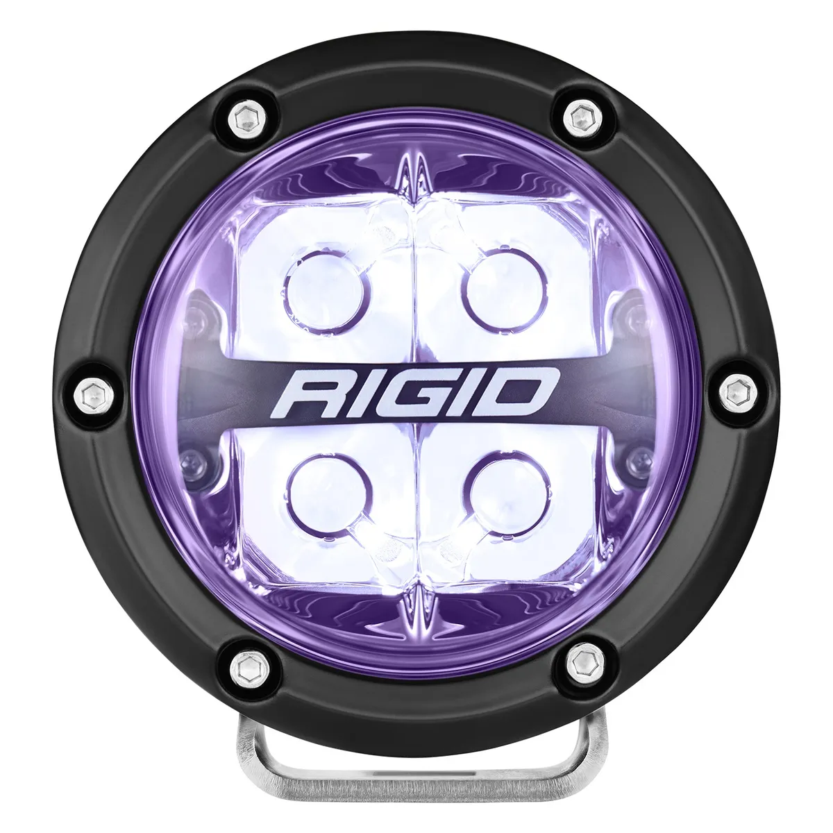 Rigid 360-Series 4 Inch Round LED Off-Road Spot Beam Pattern For Moderate Speed (20-50 Mph) And Rgbw Backlight Pair product image