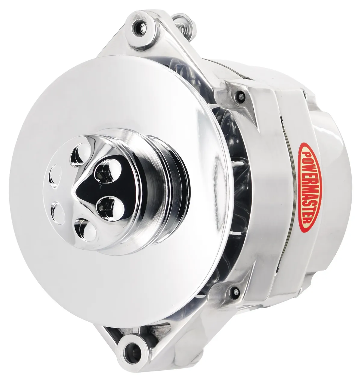 Alternator; 12si; 150 Amp; 100 Idle; 1 Groove V Type; Baffle And Cone; Polished; product image