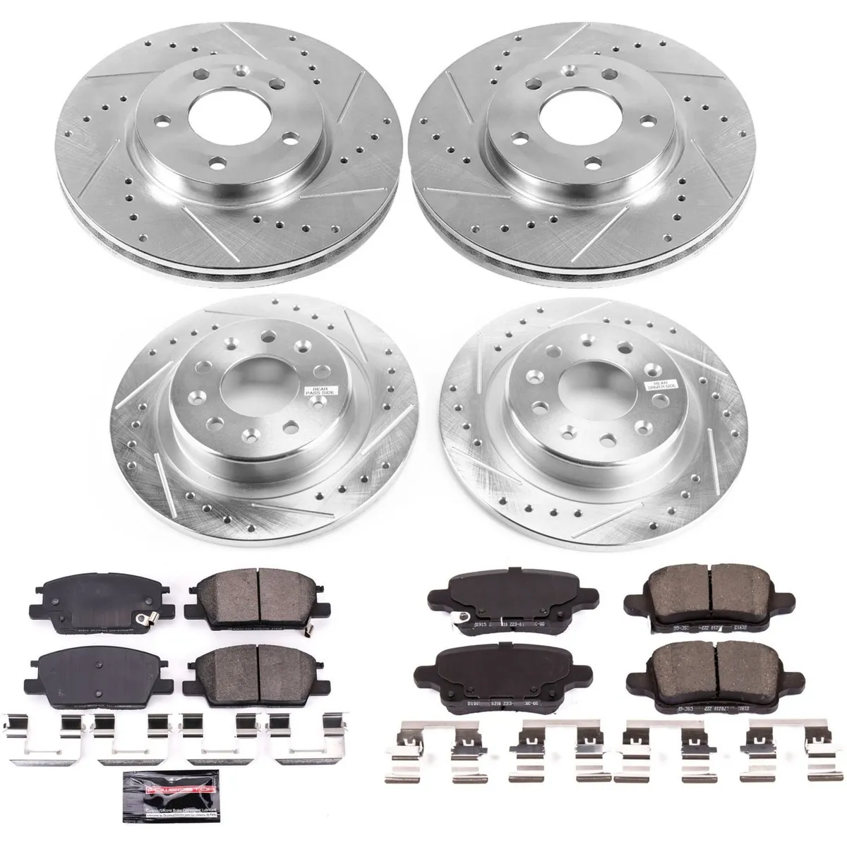 Z23 Evolution Sport Upgrade Kit: Drilled/Slotted Rotors; Carbon-Fiber Ceramic Pads W/Hardware product image