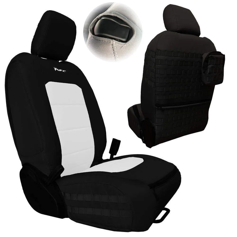 Bartact Tactical Series Front Seat Covers, SRS Air Bag And Non Compliant - Black/Black product image