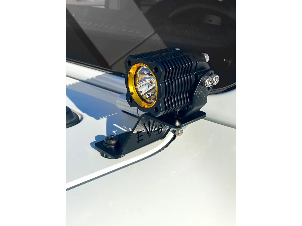 Jeep JL & JT Gladiator A Pillar Cowl Ditch Light Mounts, Pair Black product image