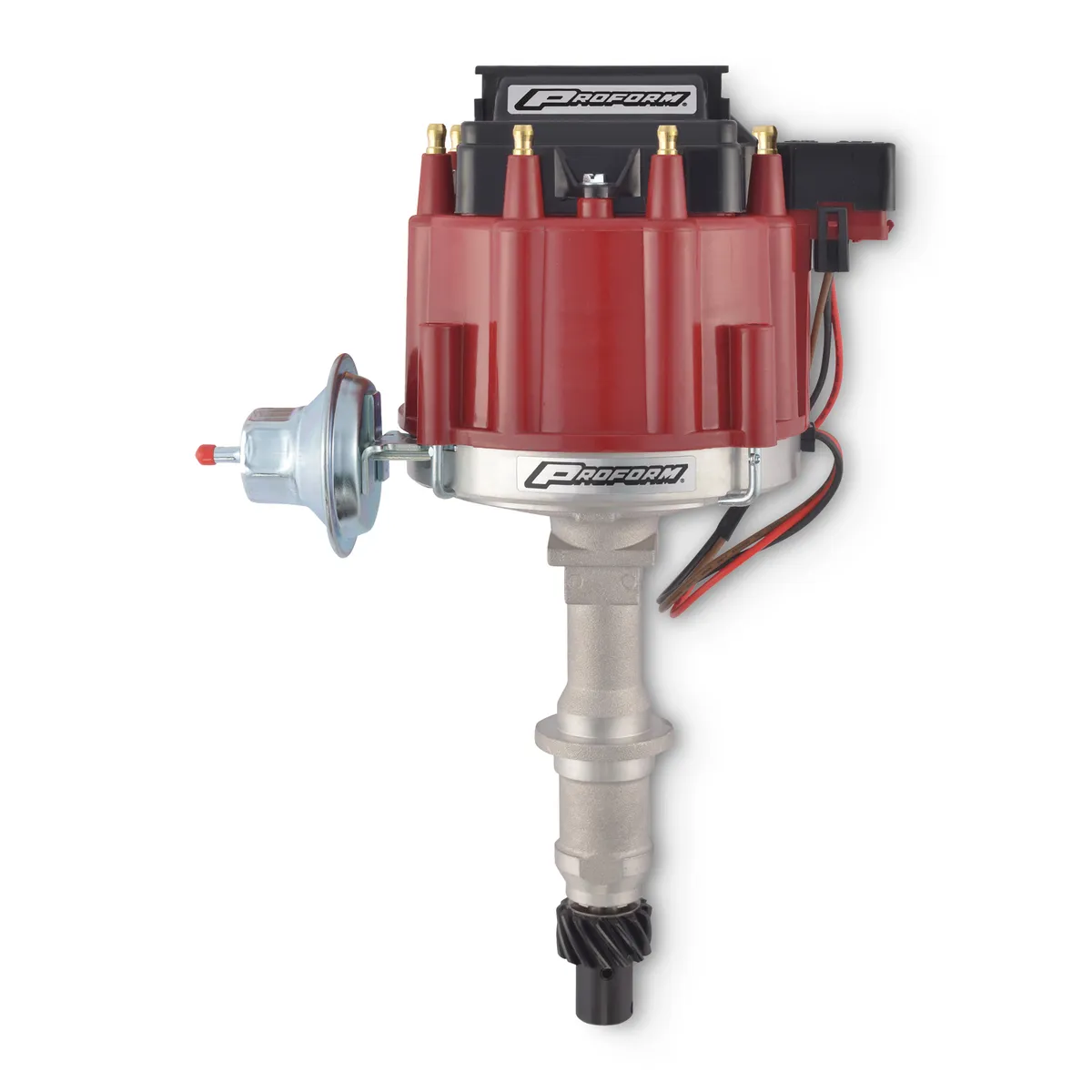 HEI Distributor 50,000 Volt Built-In Coil Red Cap Fits Pontiac V8 Engines Proform product image