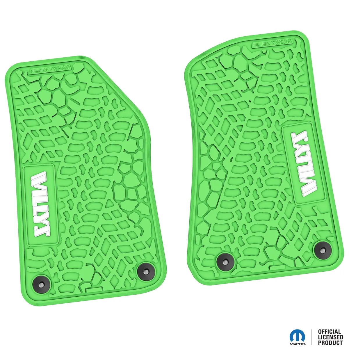 18-24 Jeep JL 2 Dr/Gladiator Front -Tire Tread/Scorched Earth Scene w/ Willys Insert - Black w/ Red Insert product image