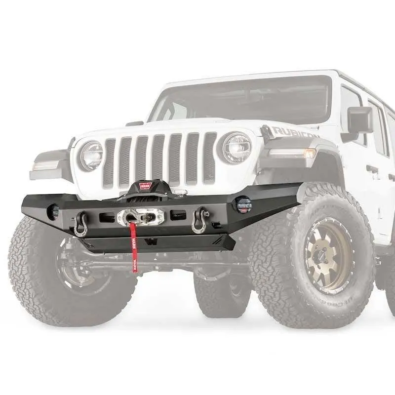 WARN - WARN Elite Front Bumper for JL and JT; Full width without grille guard tube product image
