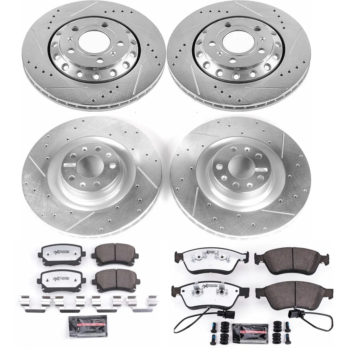 Z26 Street Warrior Upgrade Kit: Drilled/Slotted Rotors; Carbon-Fiber Ceramic Pads W/Hardware product image