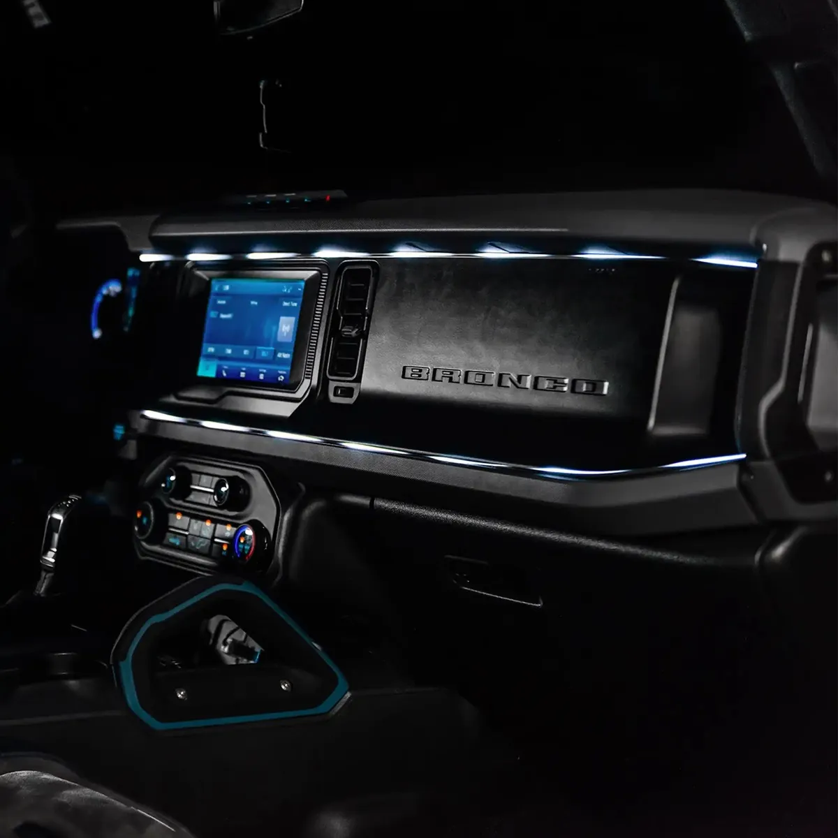 2021-2025 Ford Bronco Dynamic ColorSHIFT LED Dash Kit - USB Plug & Play Interior Lighting product image