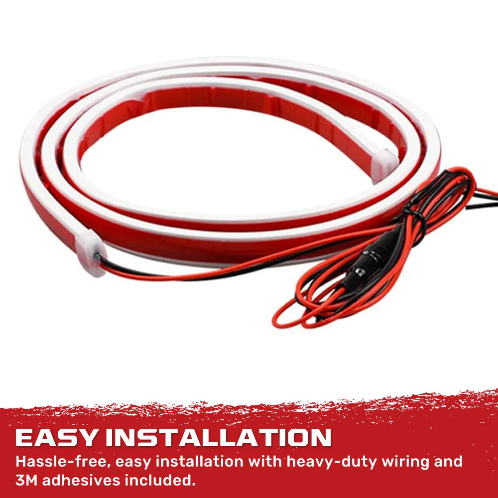 Recon High Powered White LED Under Hood DRL Light Strip With Start-Up Sequence in 59 Length product image