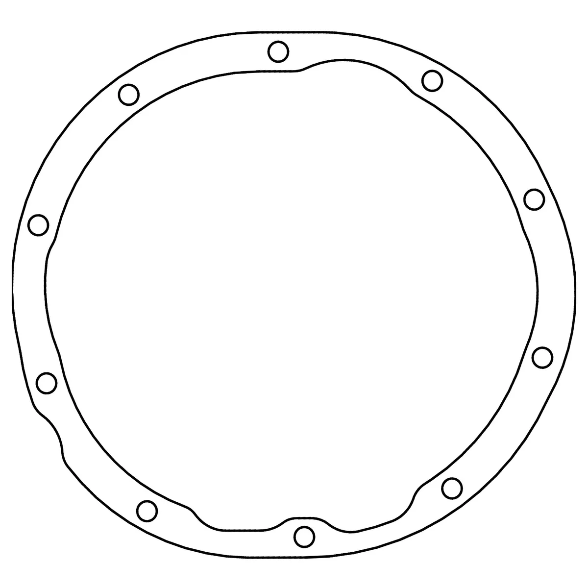Ford 9 .032 AFM Differential Cover Gasket 10 Bolt Extra Ring Gear Clearance product image