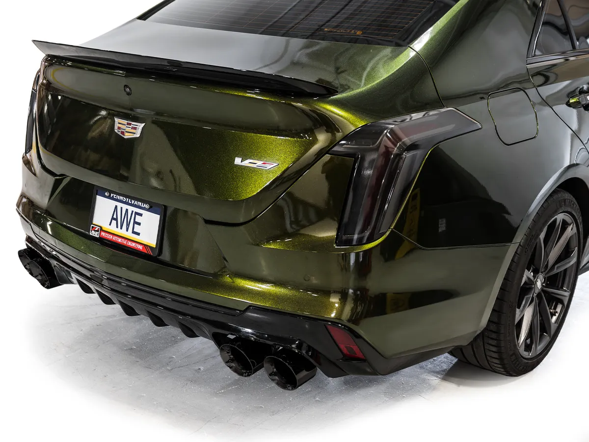 AWE SwitchPath Exhaust for Cadillac CT4-V Blackwing - Chrome Silver Tips - 3025-42436 product image