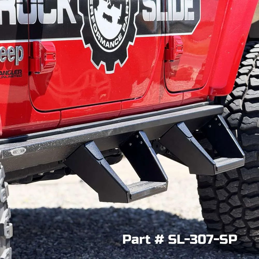 Rock-Slide Engineering Wrangler Deluxe Rock Rail Kit - JL 4Dr product image