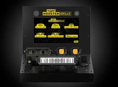 ARC Lighting Tiny Monster Grille Countertop Display W/Lcd Displays (2 Pods/2 Bars) Black