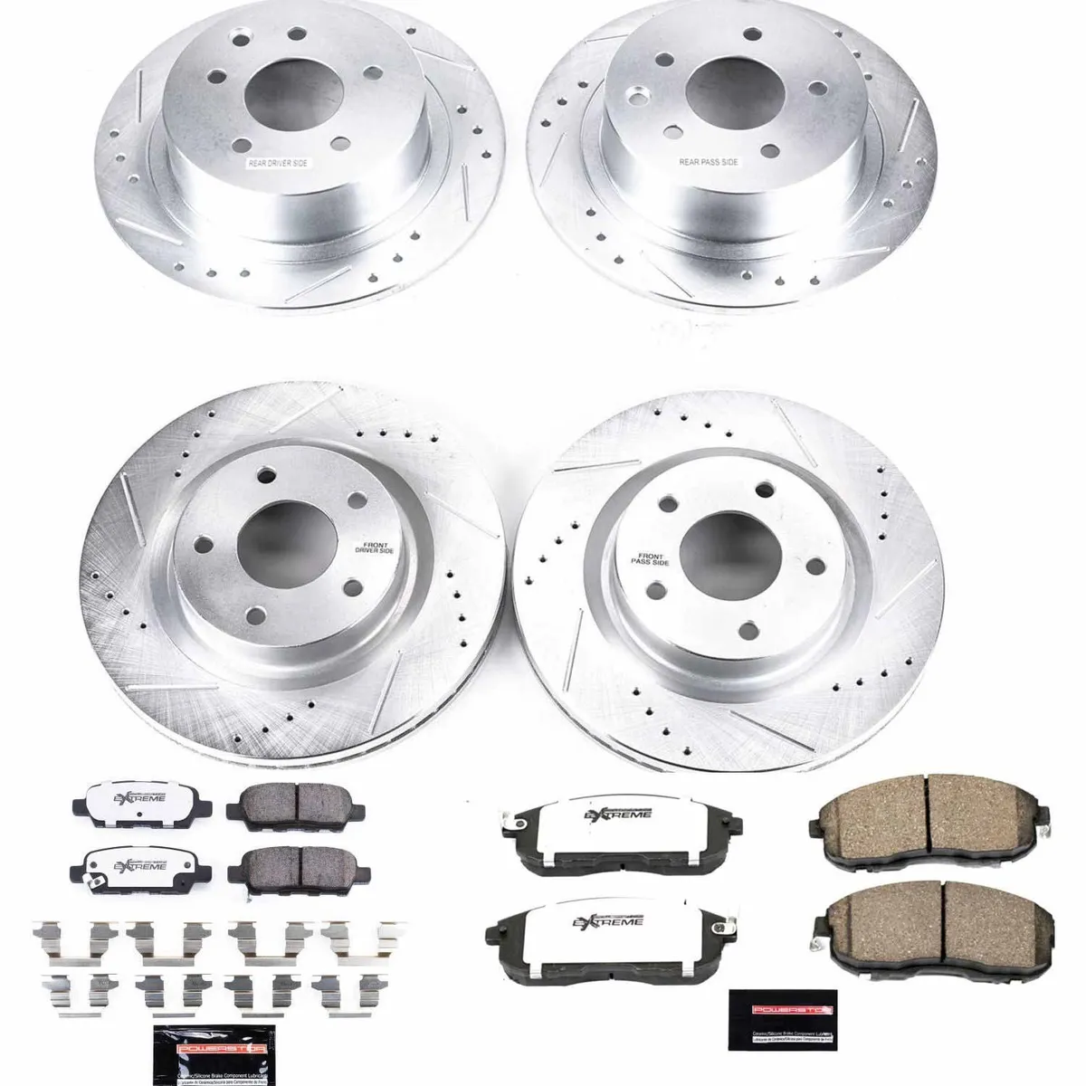 Z26 Street Warrior Upgrade Kit: Drilled/Slotted Rotors; Carbon-Fiber Ceramic Pads W/Hardware product image
