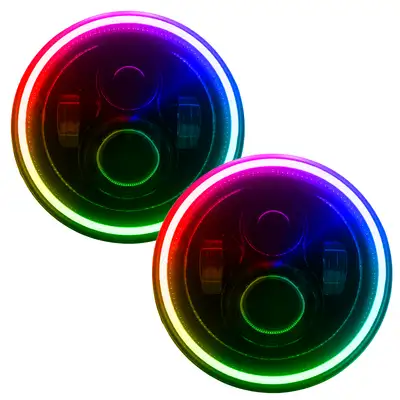 Oracle Lighting 7" High Powered LED Headlights | DOT Certified Sealed Beam Replacement | Jeep Wrangler & Classic Cars