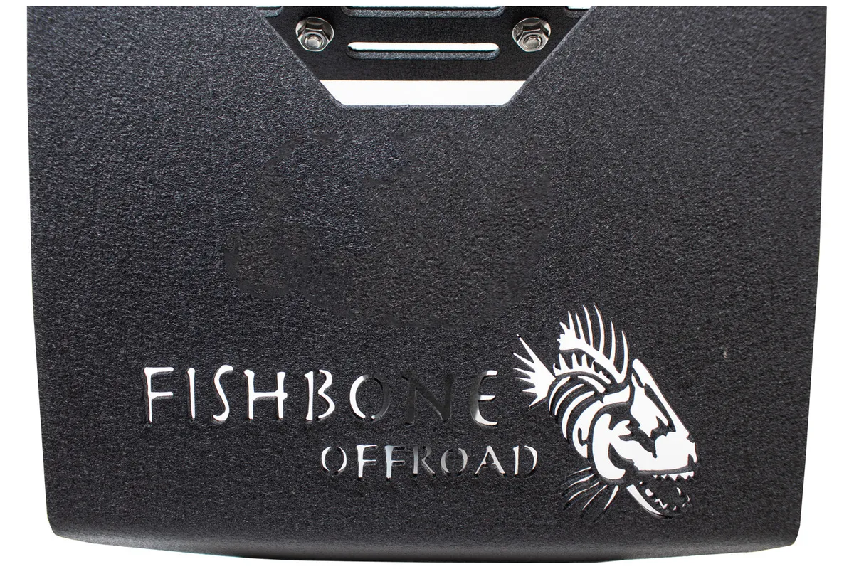 Hitch Mounted Step for 2 Inch Receiver Black Powdercoat Steel Fishbone Offroad product image