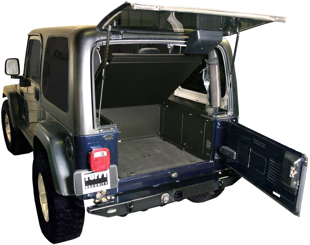 Deluxe Cargo Enclosure - '87-95 Wrangler YJ / '97-06 Wrangler TJ (Black) product image