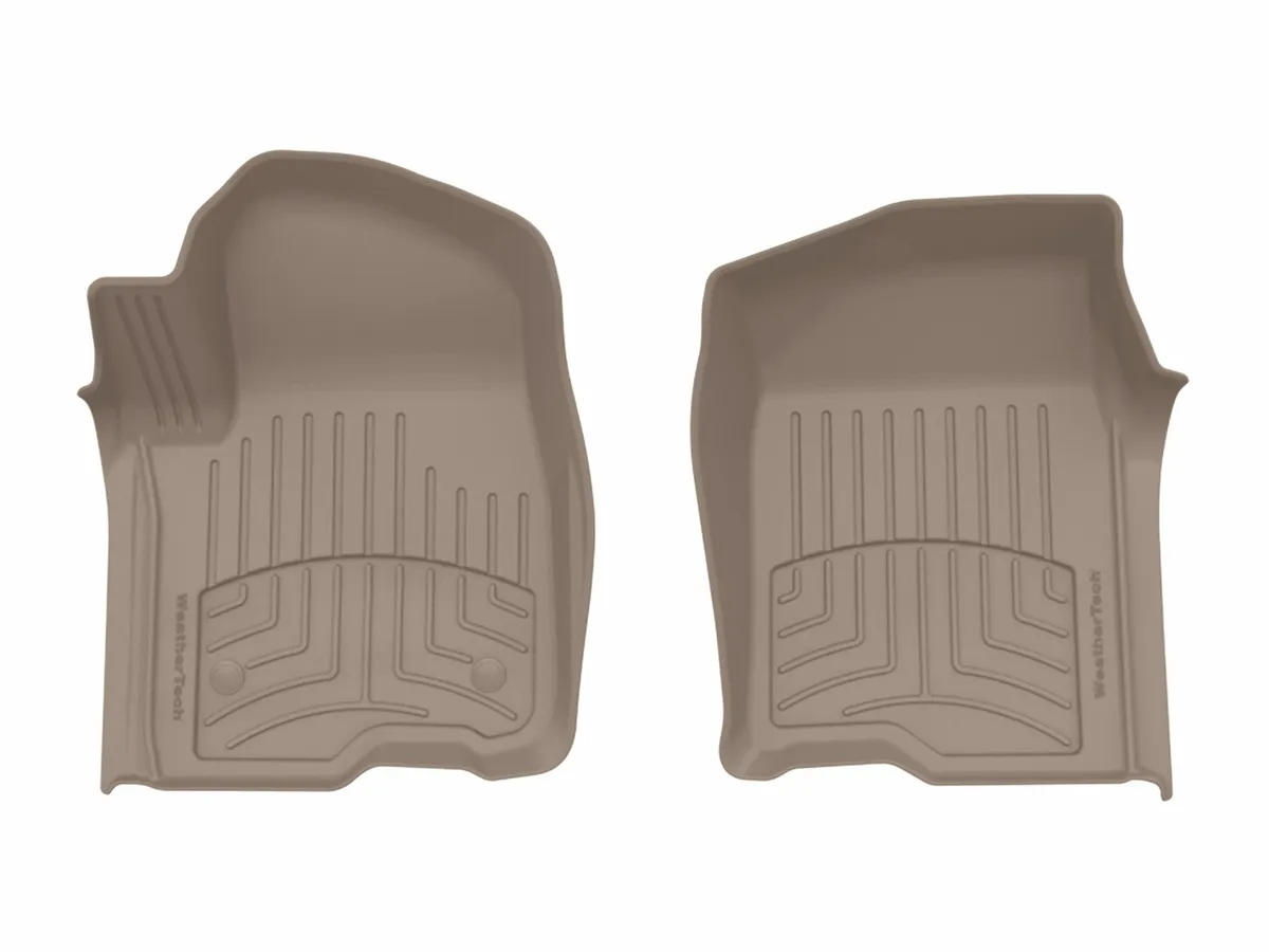Weathertech 2019 + Silverado 1500 Chevrolet Front 3D Floor Mats Tan