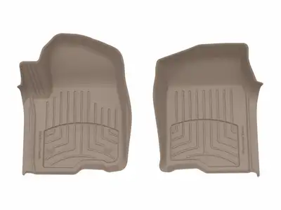 Weathertech 2019 + Silverado 1500 Chevrolet Front 3D Floor Mats Tan