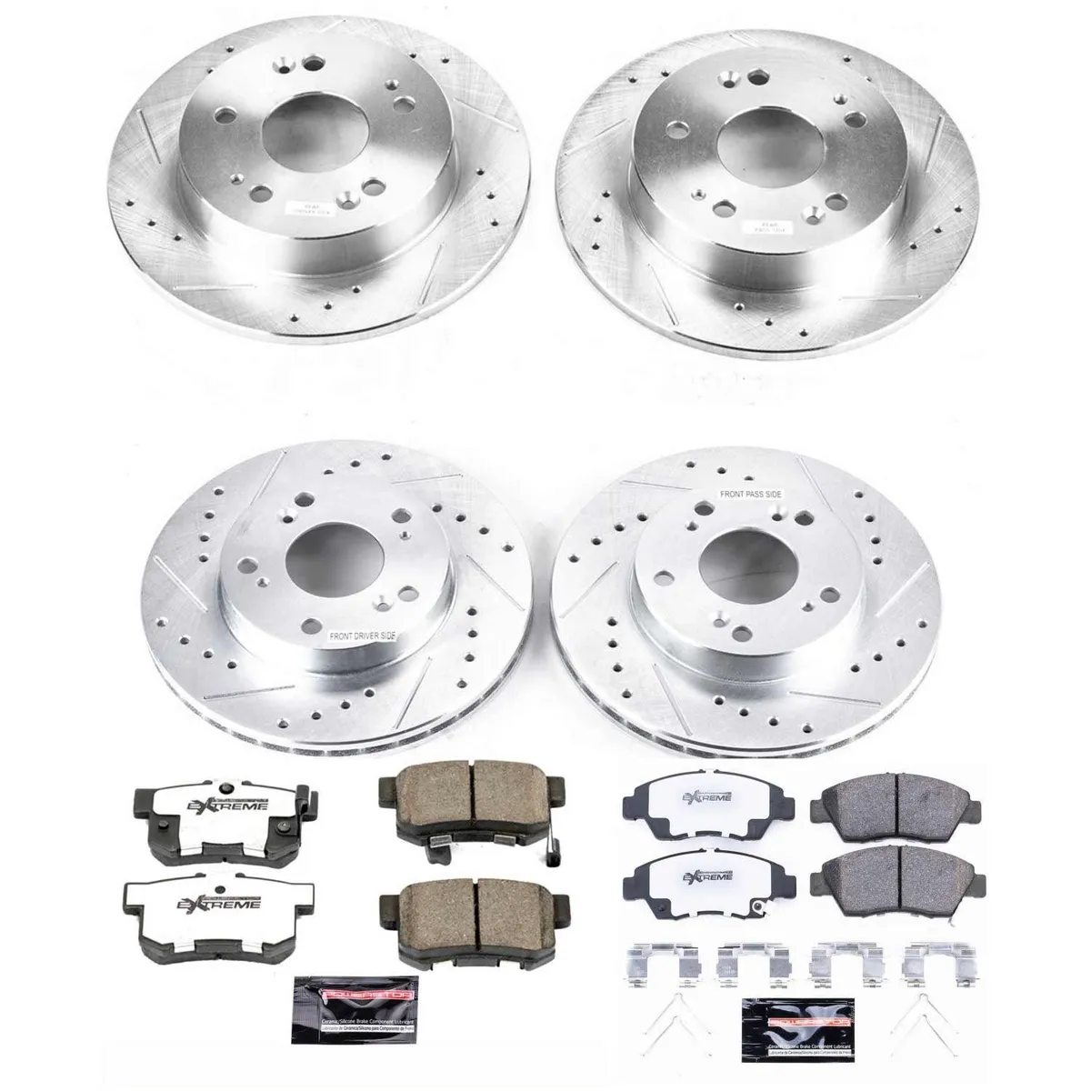 Z26 Street Warrior Upgrade Kit: Drilled/Slotted Rotors; Carbon-Fiber Ceramic Pads W/Hardware product image