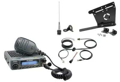Rugged Radios 18c Jeep Wrangler/20c Glad JT Twoway Gmrs Mobile Radio Kit Rambler g4