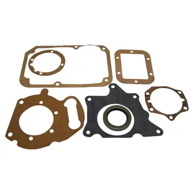 Crown Automotive Jeep Replacement Transmission Gasket Set 1953-1968 Cj-3b w/ T98 Transmission; 1955-1972 Cj-5 w/ T98 Transmission; 1966-1983 Cj-5 w/ T18 Transmission; 1966-1975 Cj-6 w/ T18 Transmission; 1955-1972 Cj-6 w/ T98 Transmission; 1976-1984 Cj-7 w/ T18 Tra