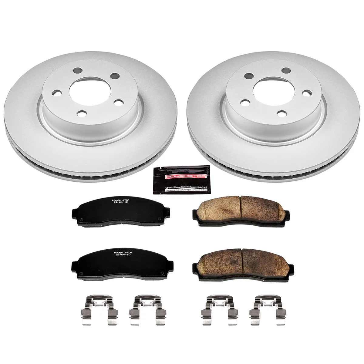 Z17 Geomet Coated Rotor Kit: Genuine Geomet Fully Coated Rotors; Ceramic Pads W/Hardware product image