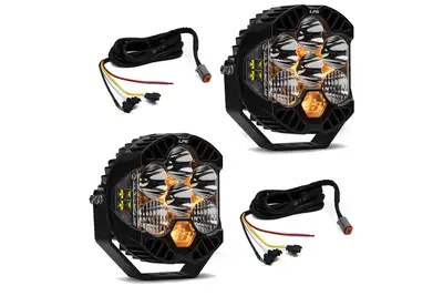 Baja Designs Baja Designs LP6 Series LED Light Kit w/ Upfitter Wiring Harness - JT/JL w/ Steel Bumpers