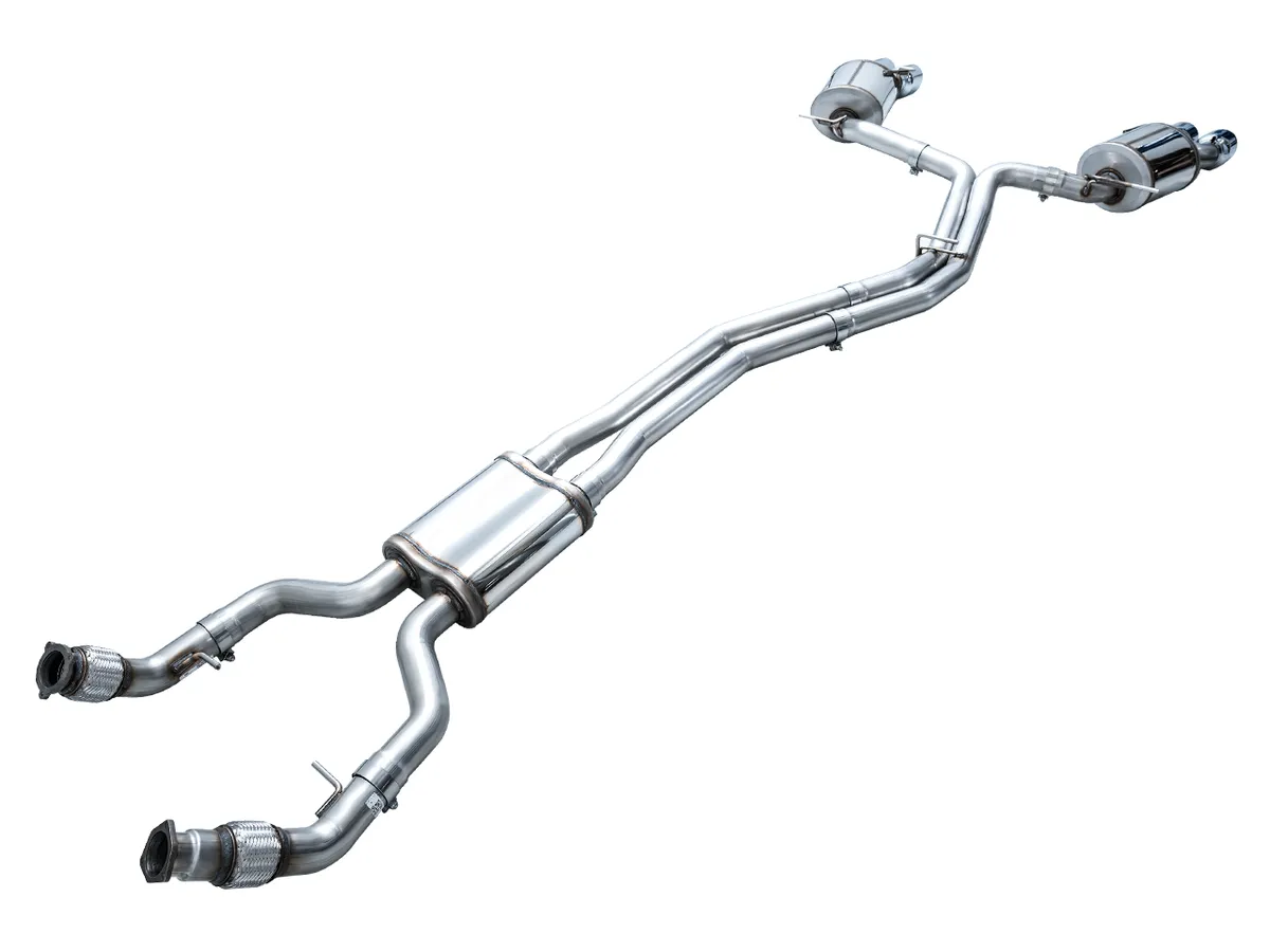 AWE Track Edition Exhaust for Audi C8 S6/S7 - Diamond Black Tips product image