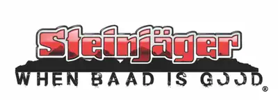 Steinjager Steinjäger When Baad is Good with Mountain Decals 3.0 x 11.5 inches