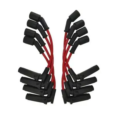 Moroso Wire Set Ultra 9.75 Inch Long Spark Plug Wire Set Coil on Plug 90 Deg Red Wire