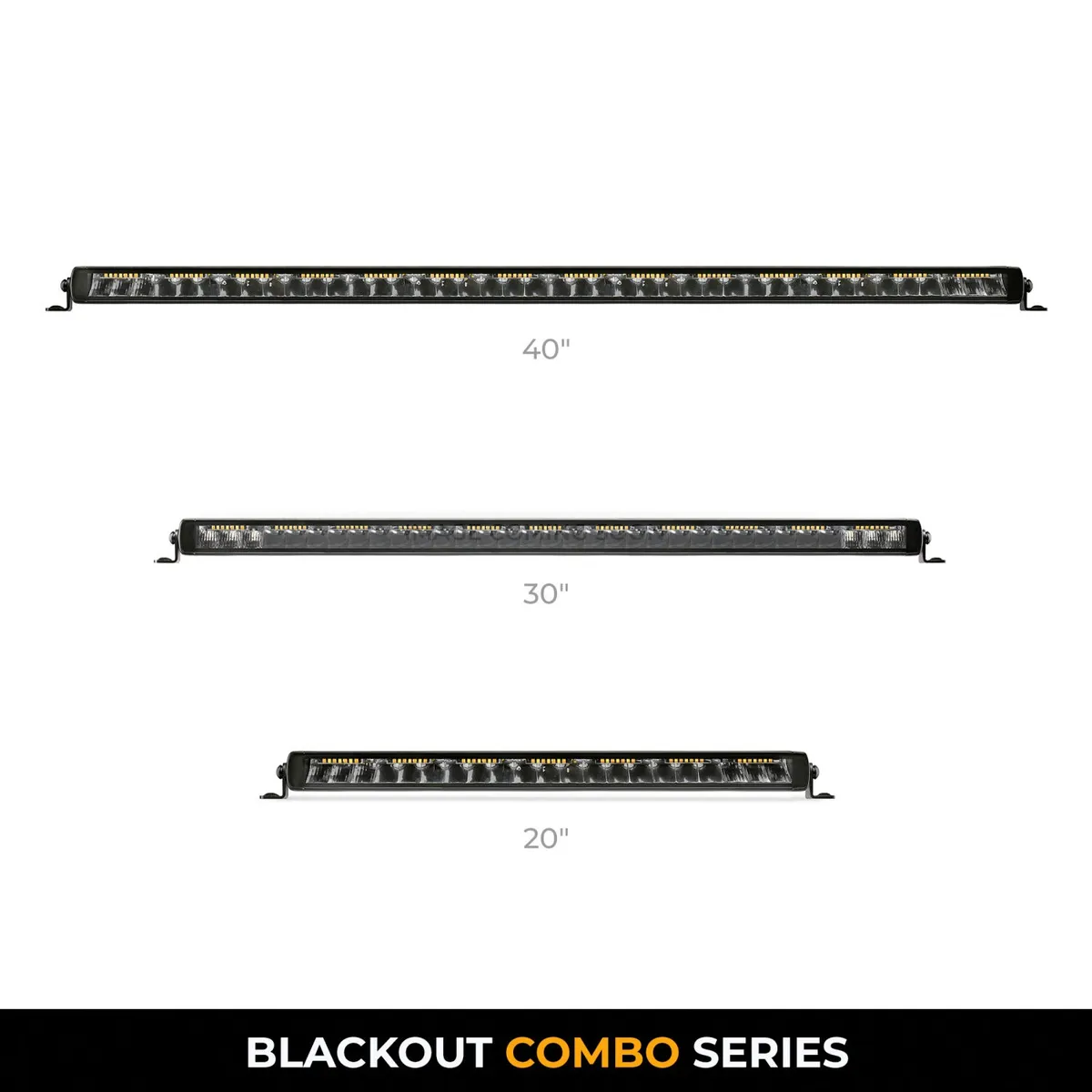 go Rhino 751653212css Blackout Combo Series - Singleline 30 Single Row LED Light Bar W/Amber Leds product image