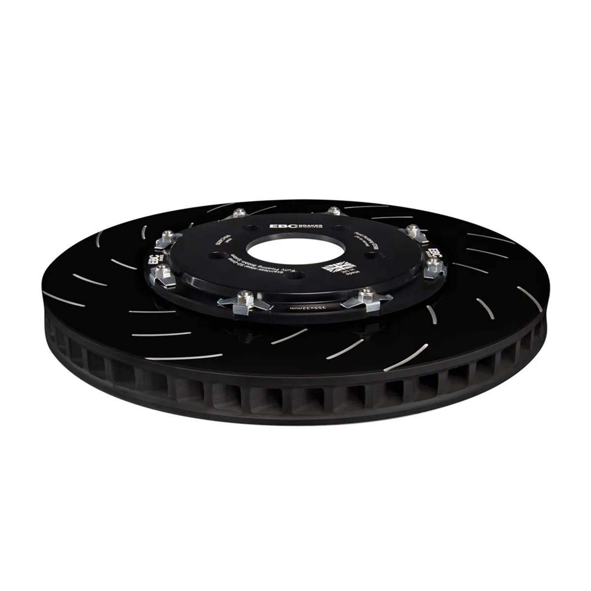 S31 Kits EBC SR-11 Series Brake Pads And SG Rotor; Front; FMSI Pad No. D1050; Vented; 5 Bolt Holes; 355mm Dia.; 46mm Height; 32mm Thick; 71mm Center Hole Dia.; product image