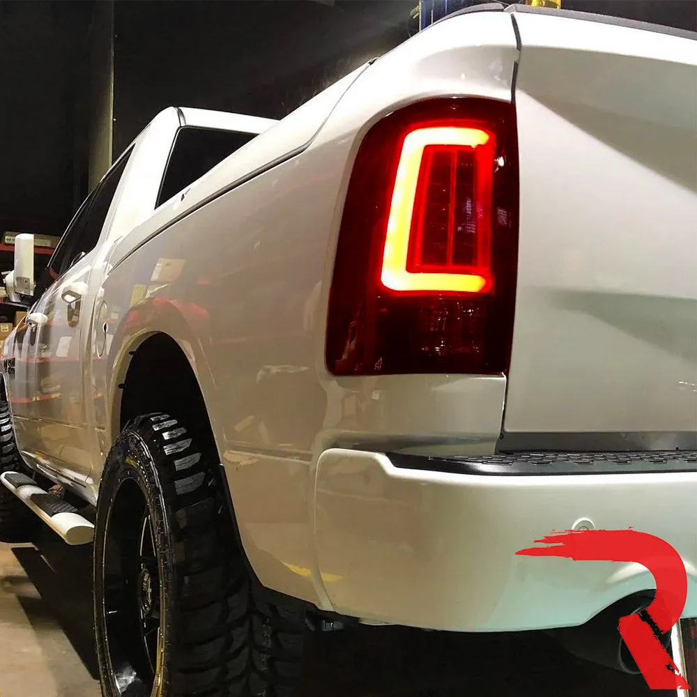 Dodge 09-18 RAM 1500 And 10-18 RAM 25003500 Oled Tail Lights Replaces Factory OEM Halogen Tail Lights - Smoked Lens product image