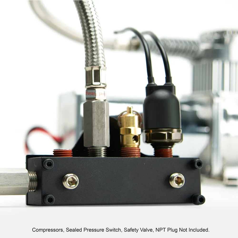 8-Port Billet Manifold 1/8 Bspt, 1/4 Npt, 3/8 Npt product image