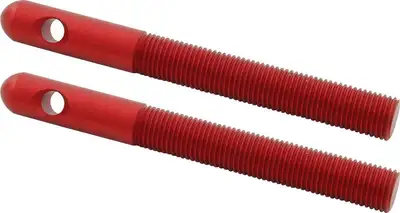 Allstar Performance Aluminum Hood Pins 3/8in Red 2pk