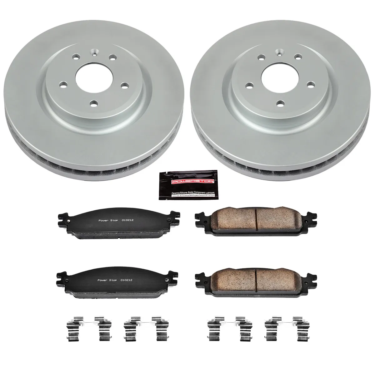 Z17 Geomet Coated Rotor Kit: Genuine Geomet Fully Coated Rotors; Ceramic Pads W/Hardware product image