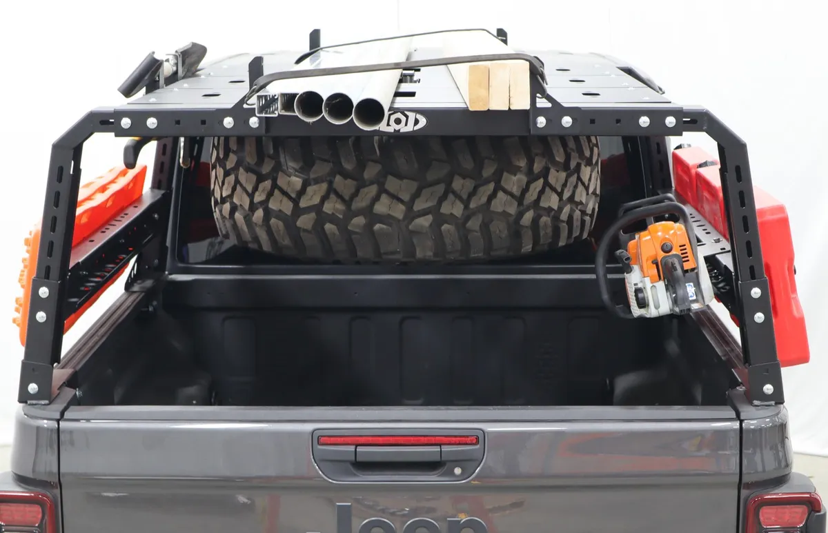 LOD Black Ops Bed Rack Load Bar Tie Downs (Black Powder Coated) product image