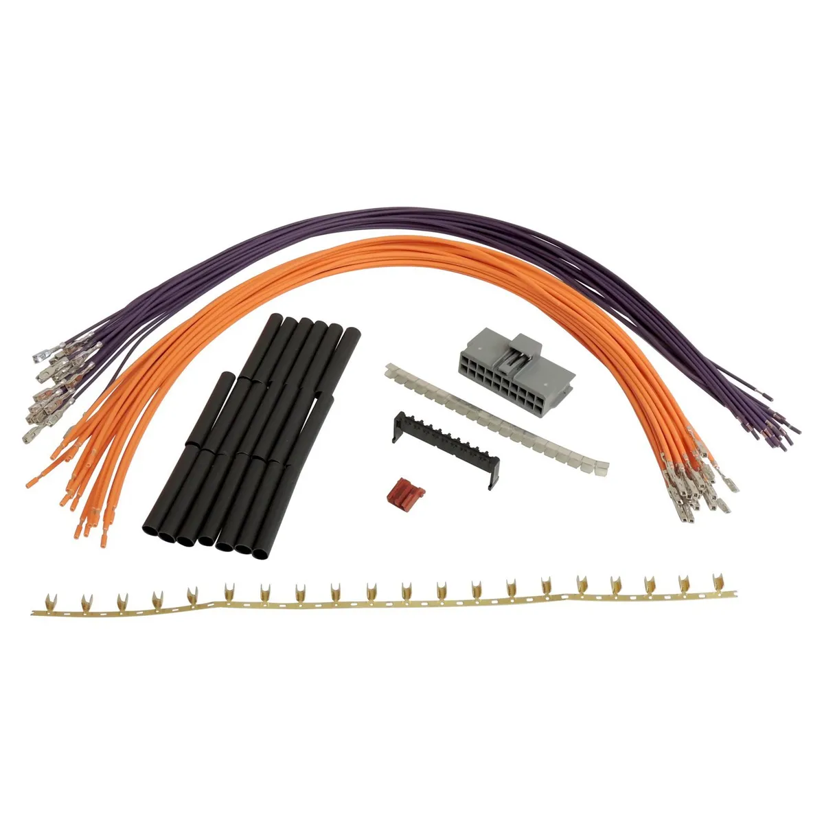 Crown Automotive Jeep Replacement Multi Colors Wiring Harness Repair Kit Multifunction Switch Harness Repair Kit;includes Connector, Wiring, Terminals, Shrink Tubing, And Clips