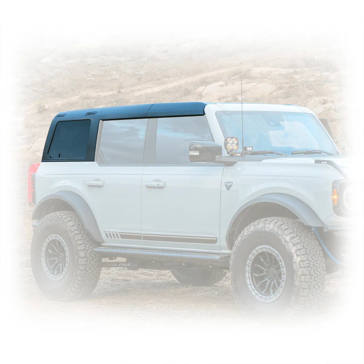 Turn Offroad 2021 Ford Bronco Hard Top (4 Door) Black/Badge Delete - HTBR-M4BD product image