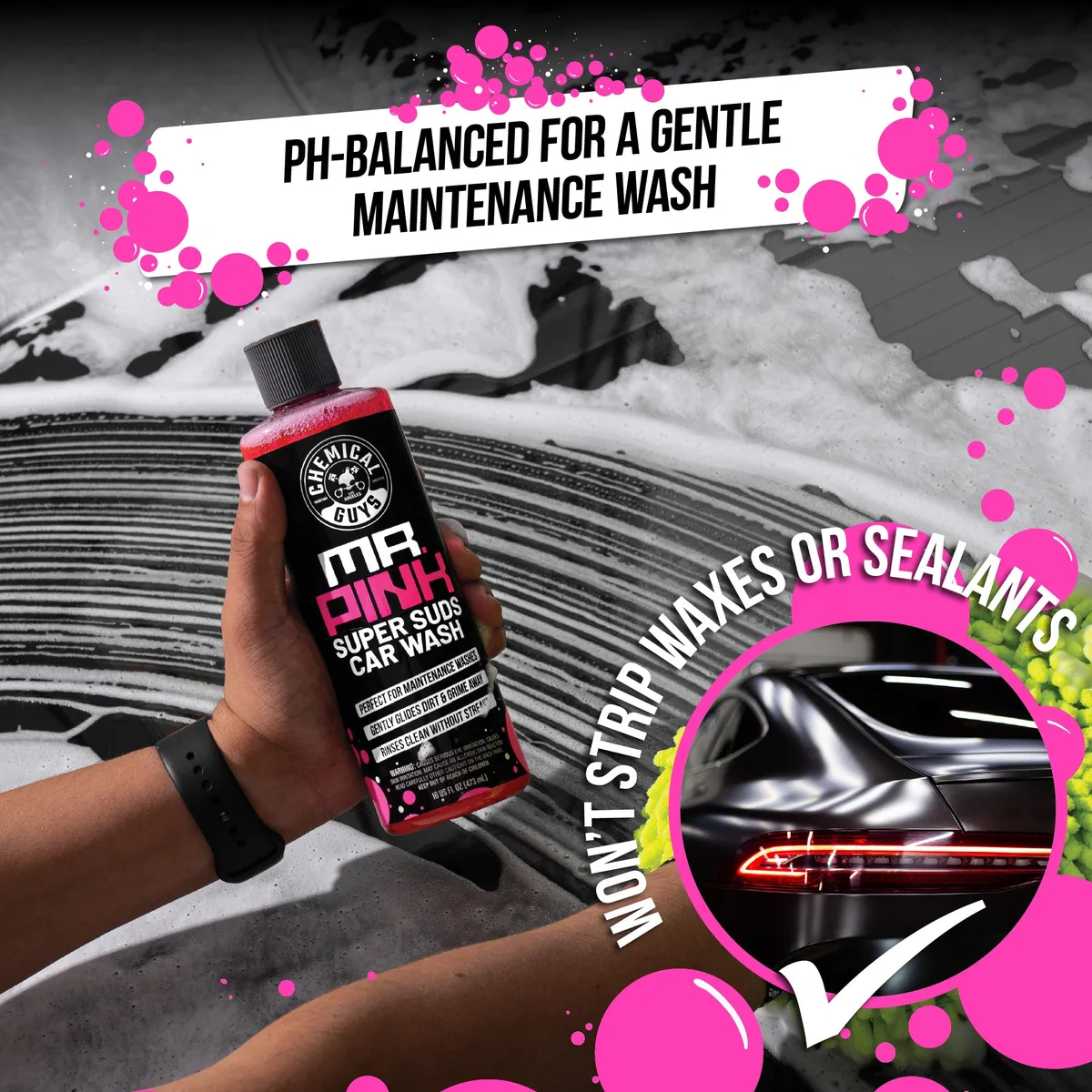 Chemical Guys Mr. Pink Super Suds Superior Surface Cleanser Car Wash Shampoo - 1 Gal product image