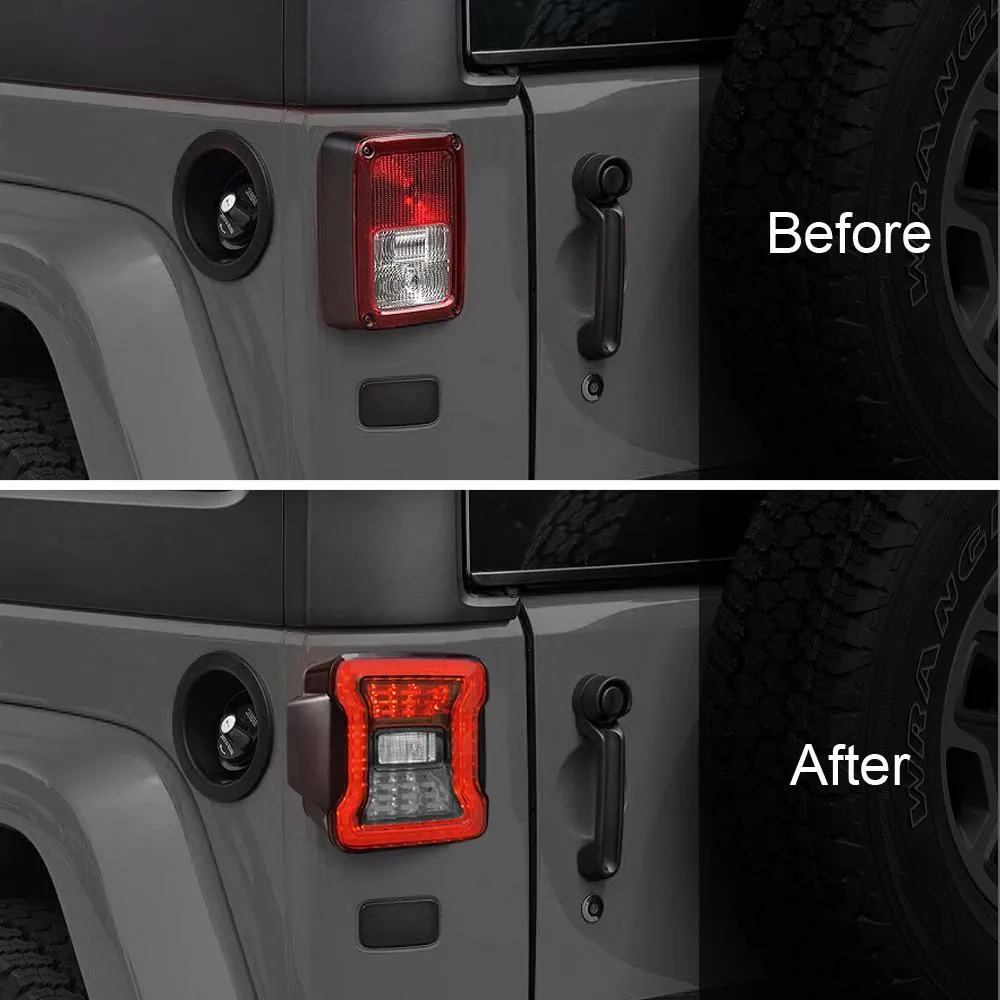 American Modified Amjpac03310 JK To JL Conversion LED Tail Lights - Smoked Lens product image