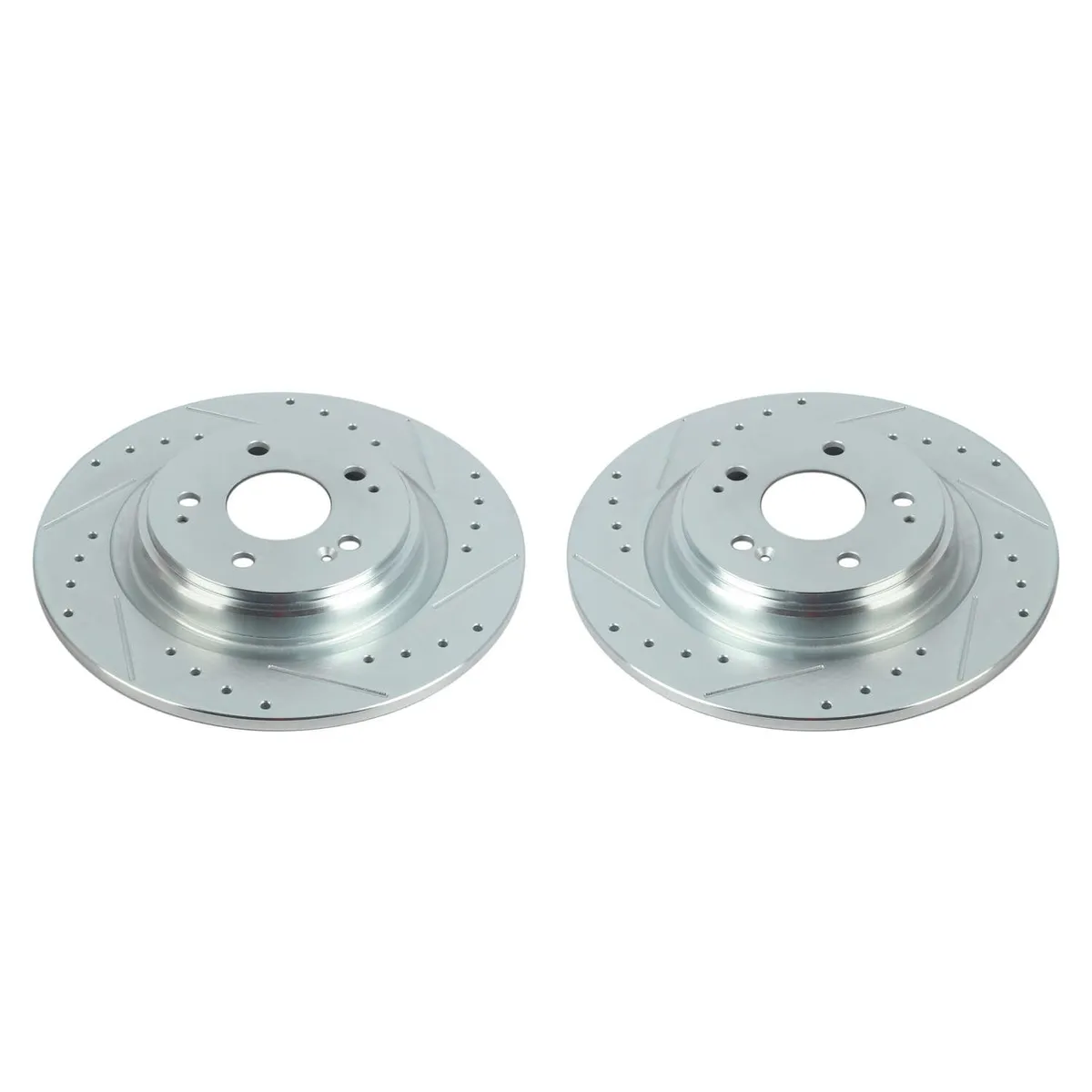 Evolution Drilled/Slotted Zinc Plated Rotors (Pair) product image