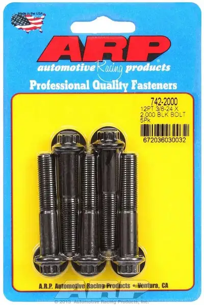 ARP Auto Racing 3/824 x 2.000 12pt Black Oxide Bolts
