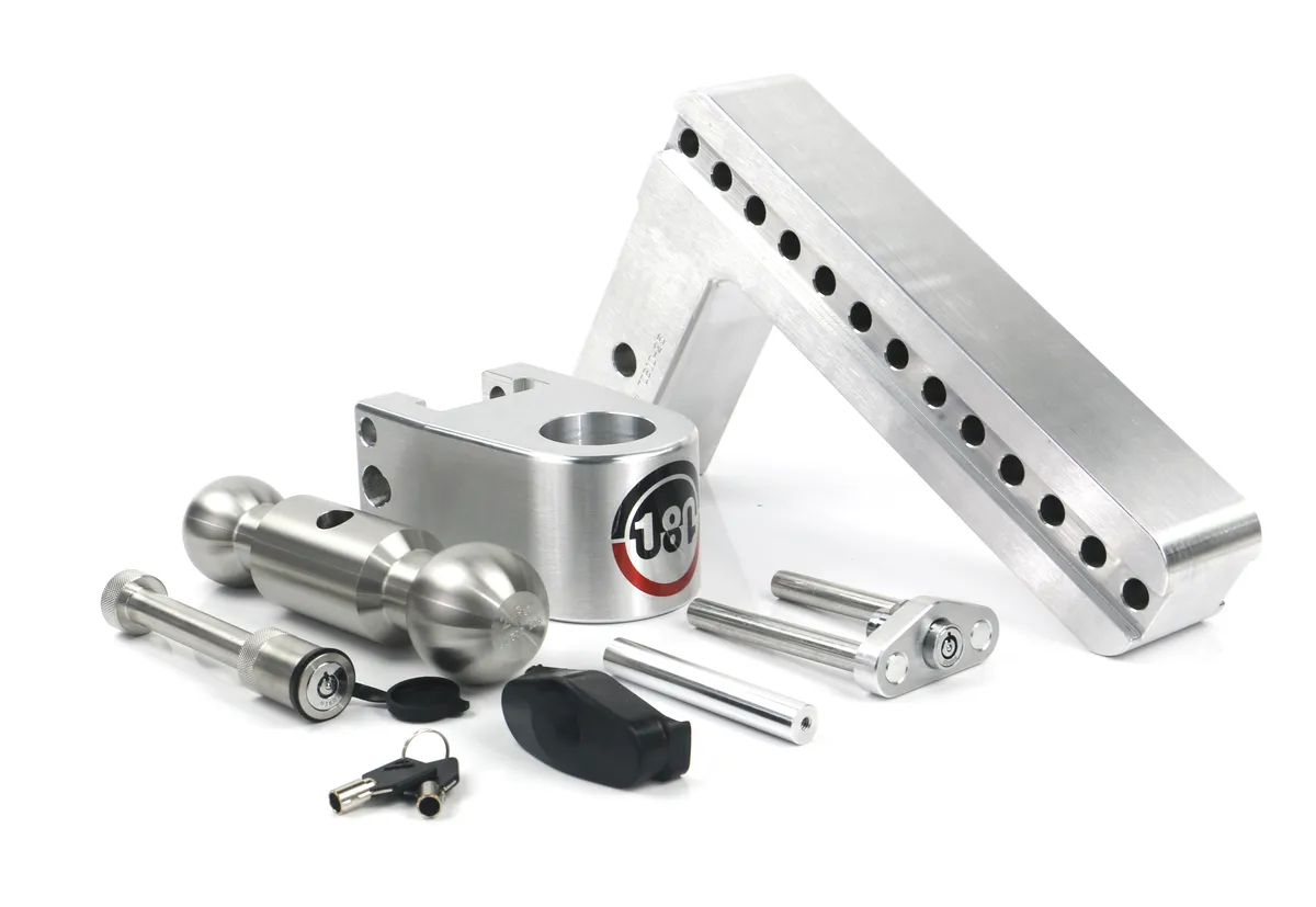 180 Hitch Stainless Steel 10in Drop Hitch With 2.5in Shank (10k/18.5k Grwr) Withws05 Keyed Alike product image