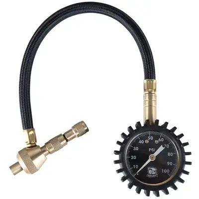 Bulldog Winch Bulldog Winch Deflator w/ Analog Pressure Gauge, 0-100psi