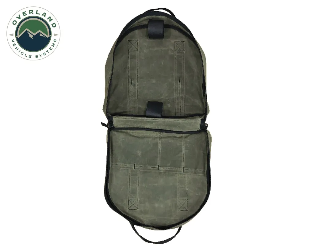 Jumper Cable Bag #16 Waxed Canvas Durable Storage Solution Overland Vehicle Systems product image