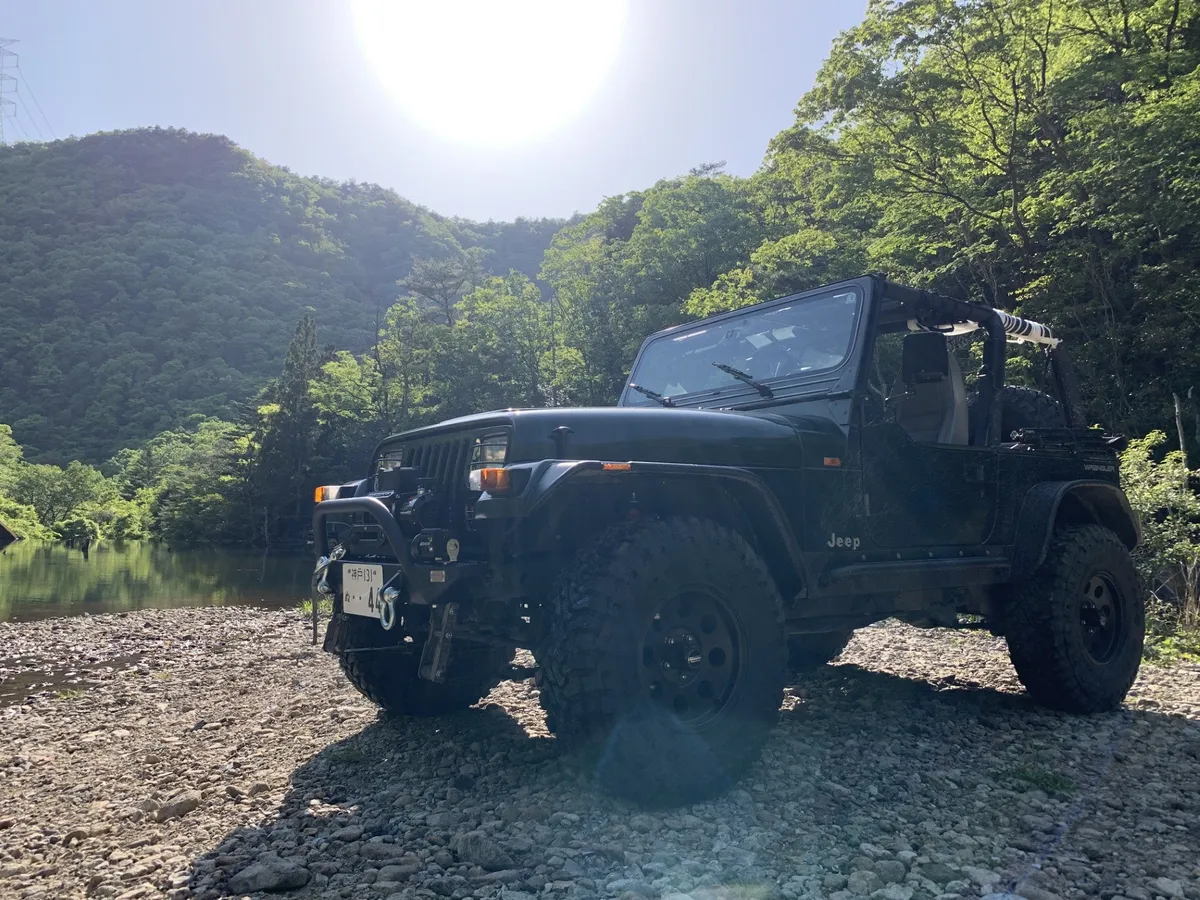 Jeep TJ Front Bumper W/Winch Guard 97-06 Wrangler TJ Rubicon and Unlimited Steel Black Textured Powdercoat Piranha Series Fishbone Offroad product image